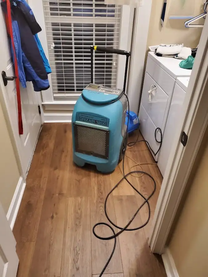 Commercial dehumidifier deployed for Flood Damage Cleanup in Morehead